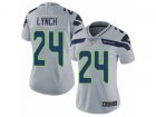 Women Nike Seattle Seahawks #24 Marshawn Lynch Vapor Untouchable Limited Grey Alternate NFL Jersey