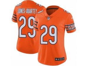 Women Nike Chicago Bears #29 Harold Jones-Quartey Vapor Untouchable Limited Orange Rush NFL Jersey