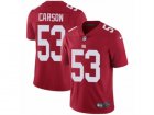 Mens Nike New York Giants #53 Harry Carson Vapor Untouchable Limited Red Alternate NFL Jersey