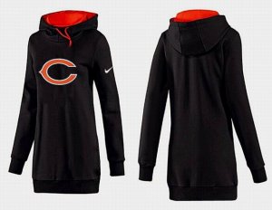 Women Chicago bears Logo Pullover Hoodie-083