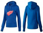 NHL Women Detroit Red Wings Logo Pullover Hoodie 28