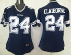 nike women nfl jerseys dallas cowboys #24 claiborne blue[claiborne][