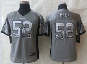 Women New Nike Okaland Raiders #52 Mack grey Jerseys(Drift Fashion)