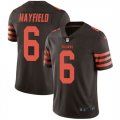 Nike Browns #6 Baker Mayfield Brown Youth Color Rush Limited Jersey