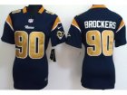 Nike Women St. Louis Rams #90 Brockers Blue Jersey