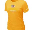 Women Kansas City Chiefs Yellow T-Shirt