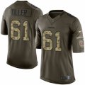 Mens Nike San Francisco 49ers #61 Andrew Tiller Limited Green Salute to Service NFL Jersey