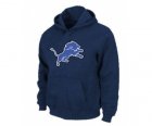 Detroit Lions Logo Pullover Hoodie D.Blue