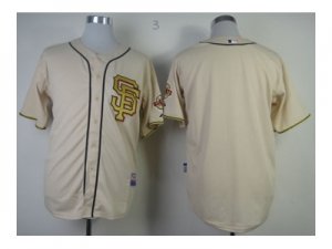 mlb jerseys san francisco giants blank cream [gold number][sf style][2012 champions patch]