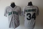 mlb seattle mariners #34 hernandez grey