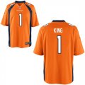 Nike Broncos #1 Marquette King Orange Elite Jersey