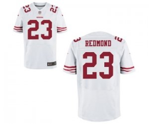 Men\'s Nike San Francisco 49ers #23 Will Redmond Elite White NFL Jersey