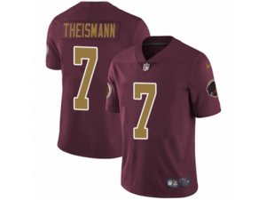 Youth Nike Washington Redskins #7 Joe Theismann Vapor Untouchable Limited Burgundy Red Gold Number Alternate 80TH Anniversary NFL Jersey