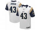 Mens Nike Los Angeles Rams #43 John Johnson Elite White NFL Jersey