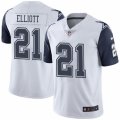 Youth Nike Dallas Cowboys #21 Ezekiel Elliott Limited White Rush NFL Jersey