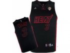 nba Miami Heat #3 Dwyane Wade Black-red