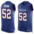 Nike Buffalo Bills #52 Preston Brown Royal Blue Team Color Men Stitched NFL Limited Tank Top Jersey