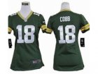 Nike Women NFL Green Bay Packers #18 Randall Cobb Green Jerseys