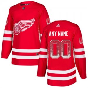 Detroit Red Wings Red Men\'s Customized Drift Fashion Adidas Jersey