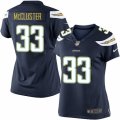 Women's Nike San Diego Chargers #33 Dexter McCluster Limited Navy Blue Team Color NFL Jersey