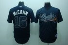 mlb atlanta braves #16 mccann blue[cool base]