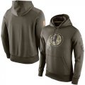 Men Washington Redskins Nike Olive Salute To Service KO Performance Hoodie