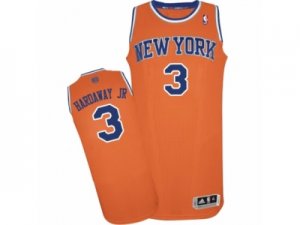 Men Adidas New York Knicks #3 Tim Hardaway Jr. Authentic Orange Alternate NBA Jersey