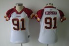 2010 Women's Field Flirt Fashion nfl Washington Redskins #91 Ryan Kerrigan white