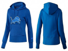 Women Detroit Lions Logo Pullover Hoodie-044