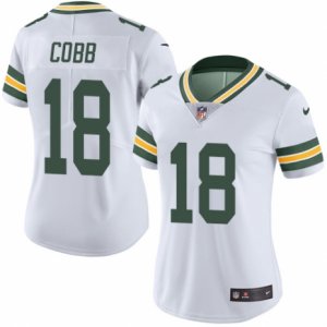 Women\'s Nike Green Bay Packers #18 Randall Cobb Limited White Rush NFL Jersey