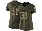 Women Nike Green Bay Packers #31 Davon House Limited Green Salute to Service NFL Jersey