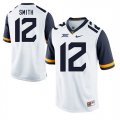 West Virginia Mountaineers #12 Geno Smith White College Football Jersey