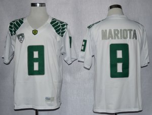 Oregon Duck Marcus Mariota 8 Limited Jerseys - White