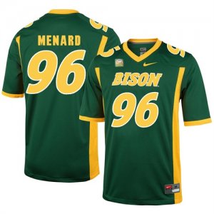 North Dakota State Bison 96 Greg Menard Green College Football Jersey