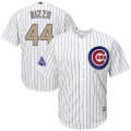 Youth Chicago Cubs # 44 Anthony Rizzo White World Series Champions Gold Program Cool Base Jersey