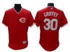 2016 Men Cincinnati Reds #30 Ken Griffey Jr Red Authentic Collection Flexbase Jersey