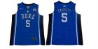 Duke Blue Devils #5 RJ Barrett Blue Elite Nike College Basketball Jersey