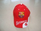 soccer barcelona red hat
