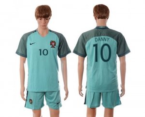 Portugal #10 Danny Away Soccer Country Jersey