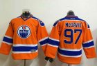 Youth NHL Edmonton Oilers #97 Connor McDavid orange Stitched jerseys