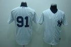 mlb new york yankees #91 aceves white