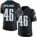 Youth Nike Philadelphia Eagles #46 Herman Edwards Limited Black Rush NFL Jersey