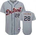 mlb detroit tigers #28 fielder m&n grey