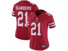 Women Nike San Francisco 49ers #21 Deion Sanders Vapor Untouchable Limited Red Team Color NFL Jersey