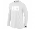 Nike Indianapolis Colts Logo Long Sleeve T-Shirt White