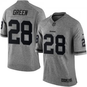 Nike Washington Redskins #28 Darrell Green Gridiron Gray jerseys(Limited)