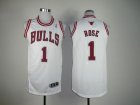 nba chicago bulls #1 rose white[Revolution 30]