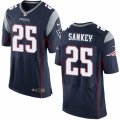 Mens Nike New England Patriots #25 Bishop Sankey Elite Navy Blue Team Color NFL Jersey