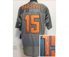 Nike chicago bears #15 marshall grey jerseys[Elite shadow signature]