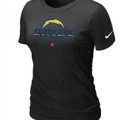 Women San Diego Charger Black T-Shirt